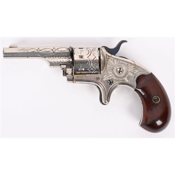 FINE FACTORY ENGRAVED COLT 22 OPENTOP REVOLVER