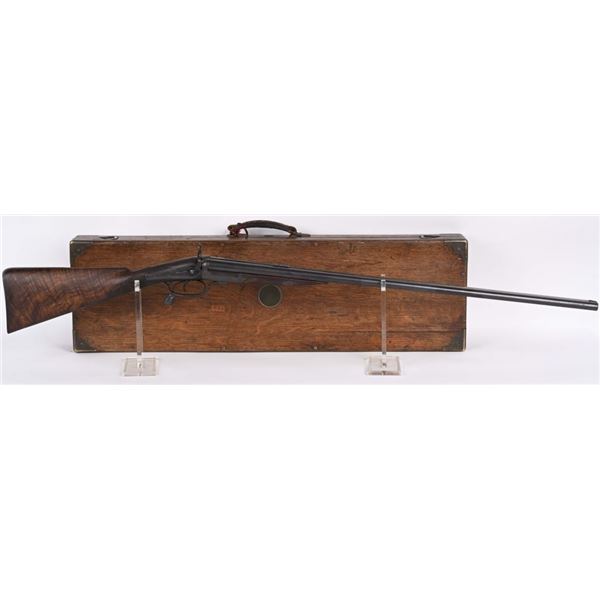 CASED CHARLES LANCASTER 40 CAL, OVAL BORE RIFLE
