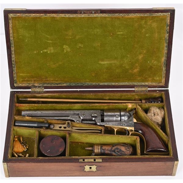 GUSTAV YOUNG ENGRAVED COLT 1851 NAVY CONVERSION
