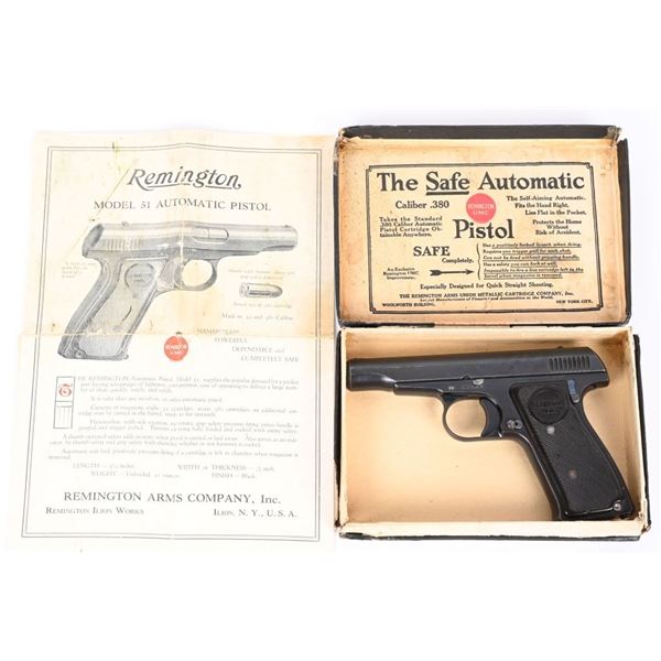 BOXED REMINGTON MODEL 51 SEMI AUTO PISTOL