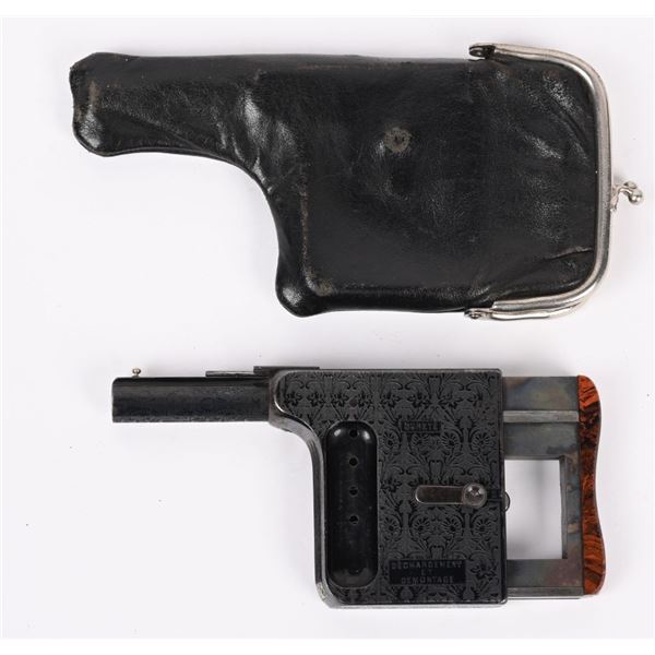 FRENCH MITRAILLEUSE 8MM SQUEEZER PISTOL W/ CASE
