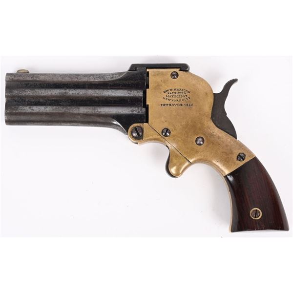 W.W.MARSTON SUPERPOSED 3-BARREL DERRINGER