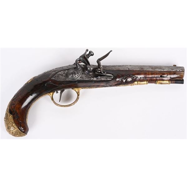 JOHAN ANDREAS KUTCHENREUTER FLINT PISTOL