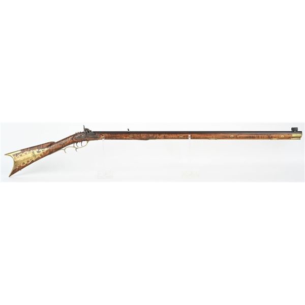 W,M. LARGE FULL STOCK KENTUCKY PERCUSSION RIFLE