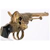 Image 10 : GOLD FINISHED ENGRAVED FRENCH PINFIRE REVOLVER