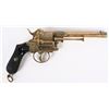 Image 2 : GOLD FINISHED ENGRAVED FRENCH PINFIRE REVOLVER