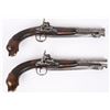 Image 1 : PAIR OF BALKAN OR OTTOMAN BAYONETED FLINT PISTOLS