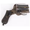Image 3 : 6 SHOT BLUE AND GOLD FOLDING TRIGGER PEPPERBOX