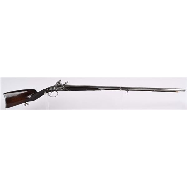 FRENCH BOUNY DOUBLE BARREL FLINTLOCK SHOTGUN