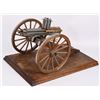Image 3 : MINIATURE MODEL 1867 GATLING GUN ON CARRIAGE