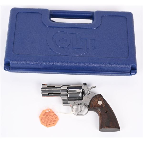 COLT PYTHON STAINLESS WITH 3" BARREL AND CASE