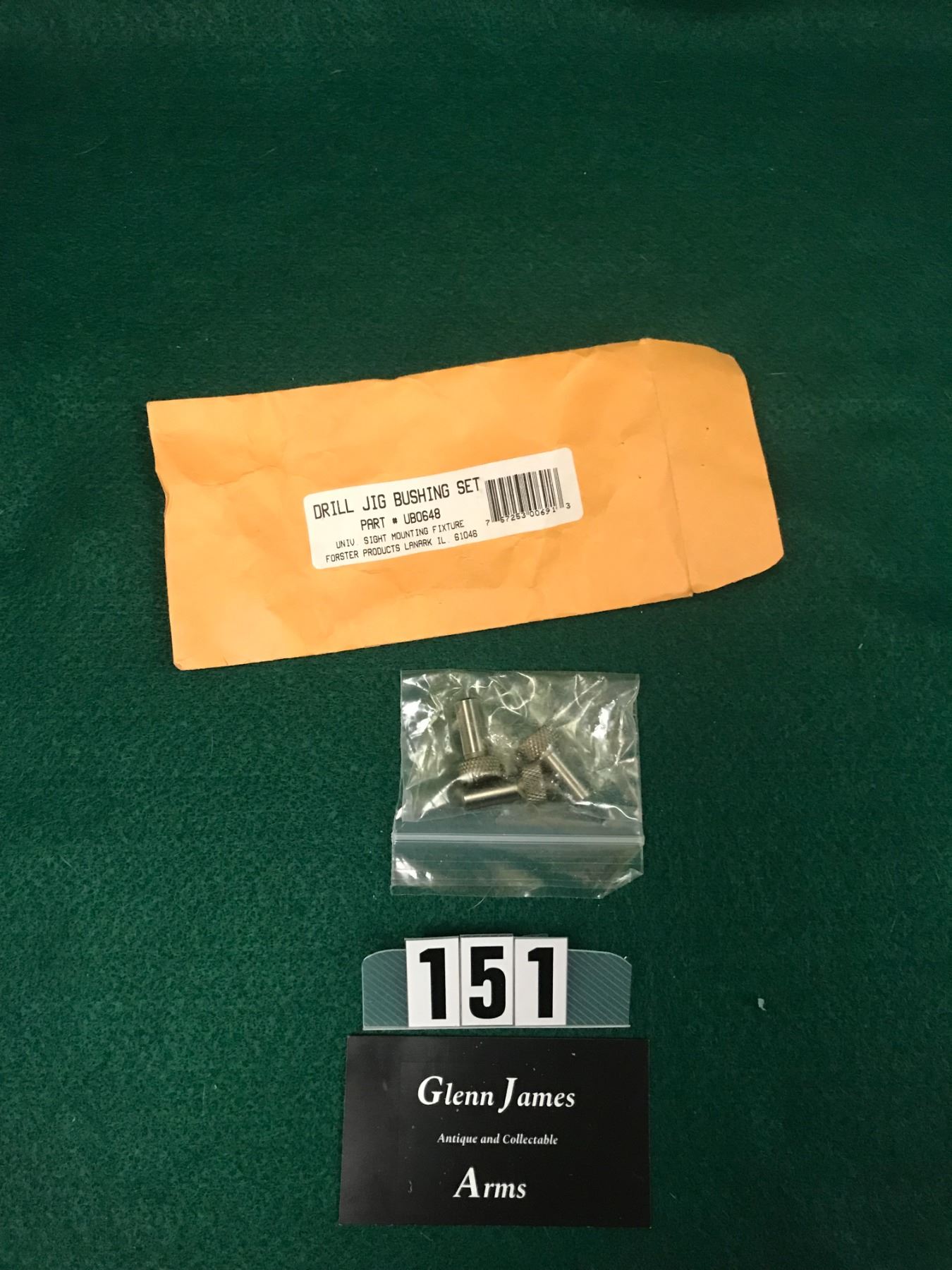 Forster universal sight and scope mount drilling fixture parts