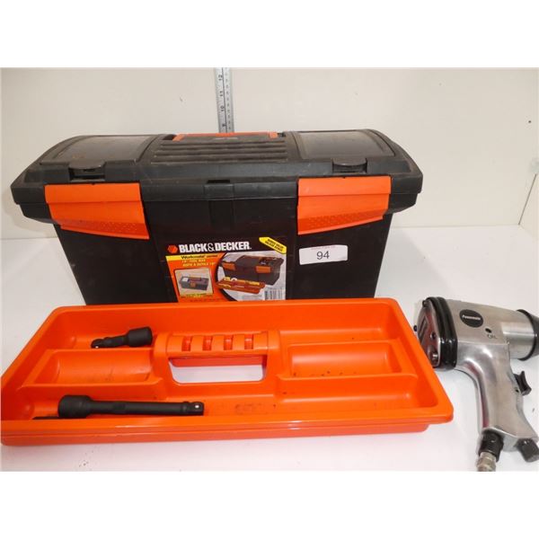19" tool box & impact tool