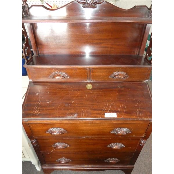 wooden writing desk/dresser
