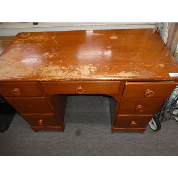 vintage wooden desk