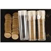 Image 1 : 3 SOLID DATE ROLLS OF LINCOLN WHEAT CENTS: 1955,