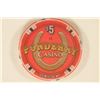 Image 1 : $5 PONDERAY CASINO CHIP. BREMERTON, WA.