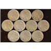 Image 1 : 10 ASSORTED FULL DATE BUFFALO NICKELS: 1928-1936