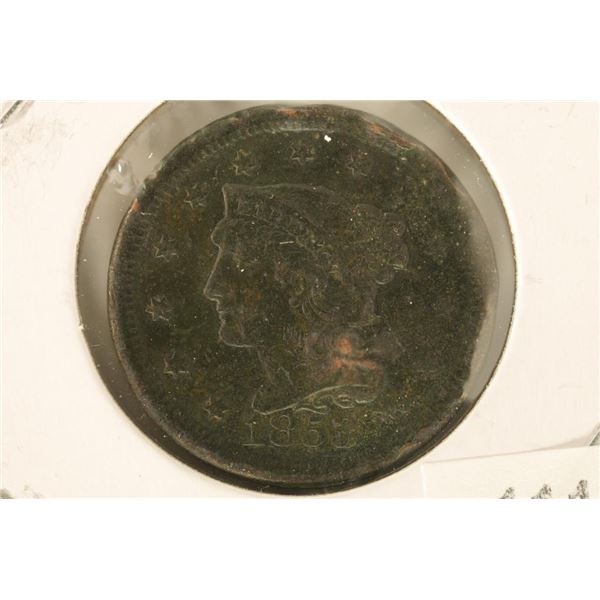 1853 US LARGE CENT. WITH DENT.