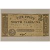 Image 1 : 1866 $2 STATE OF NORTH CAROLINA OBSOLETE CURRENCY