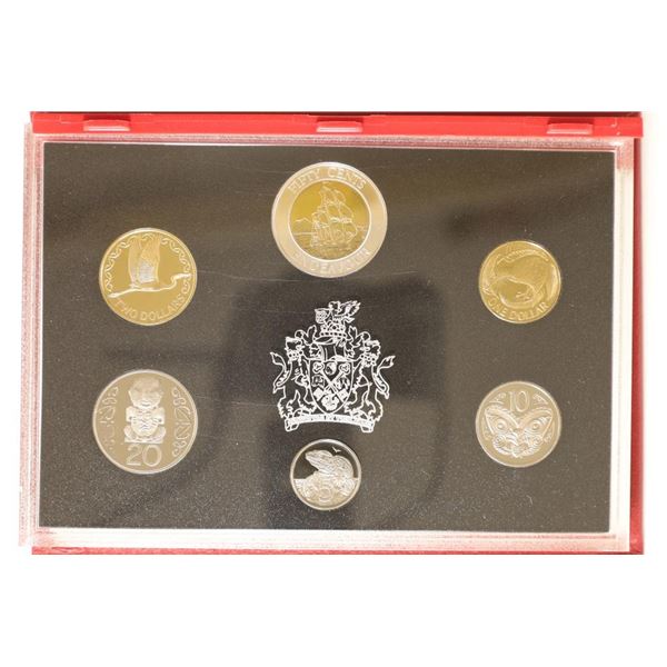 1994 NEW ZEALAND 6 COIN PROOF SET "H.M.S ENDEAVOR"