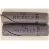 Image 1 : 2 SOLID DATE ROLLS OF 1963-P JEFFERSON NICKELS BU