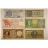 Image 1 : 6 GREEK DRACHMAI BILLS: 1944 - TEN, 1976 - FIFTY,