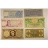Image 2 : 6 GREEK DRACHMAI BILLS: 1944 - TEN, 1976 - FIFTY,