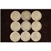 Image 1 : 9 SILVER ROOSEVELT DIMES (1948-1964) MAY NOT