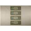 Image 2 : UNCUT SHEET OF 4 - 1995 US $1 FRNS. CRISP UNC