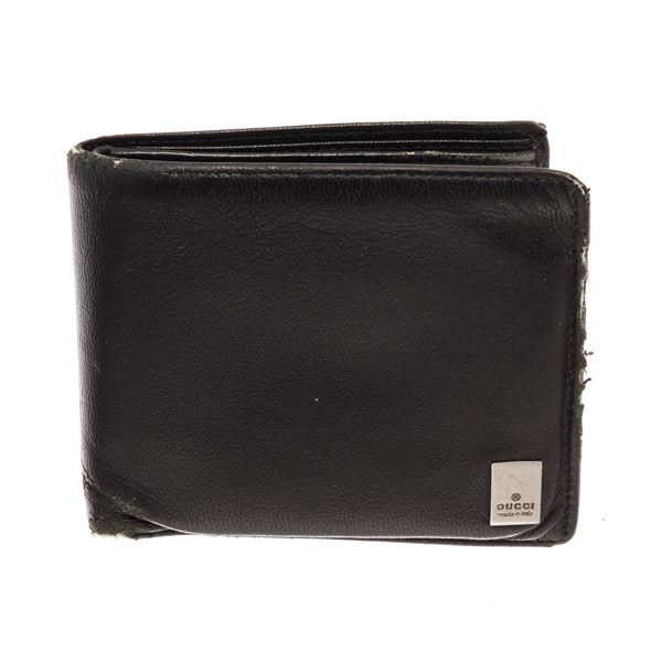 Gucci Black Leather Bifold Wallet