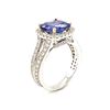 Image 3 : 3.09 ctw Tanzanite & Diamond Ring - 14KT White Gold