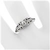 Image 3 : Art Deco Platinum 0.50 ctw Old European Diamond Engagement Ring