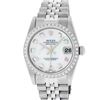 Image 2 : Rolex Womens Midsize 31mm MOP Diamond Bezel Jubilee Band Datejust Wristwatch