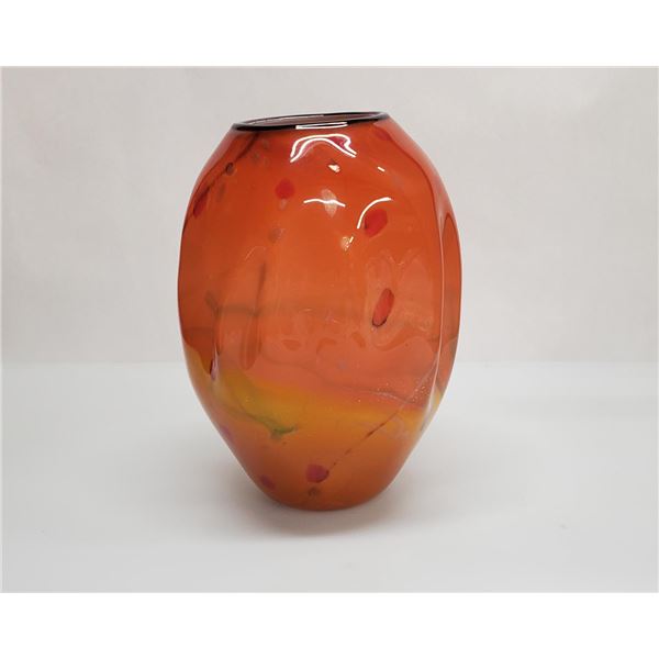 Aurora Landscape Vase by Seattle Glassblowing Studio