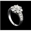 Image 4 : 14KT White Gold 1.89 ctw Diamond Ring