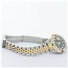 Image 8 : Rolex Ladies 2 Tone Green Vignette Diamond Datejust Wristwatch