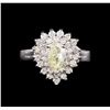 Image 2 : 14KT White Gold 1.04 ctw Diamond Ring