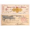 Image 1 : Two Nevada Related Checks with Nevada Autographs [144483]