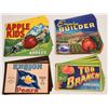 Image 1 : Apple, Pear, Apricot Fruit Labels, 4 Different, 400 [162794]