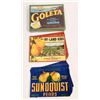 Image 1 : Pear and Lemon Fruit Crate Labels, 400 [162795]