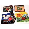 Image 1 : Washington Apple Crate Labels, 4 Different, 450 [162793]