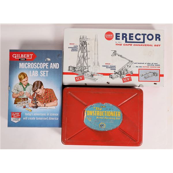 Gilbert Erector Set, Cape Canaveral Rocket Gantry and Microscope Set [160499]