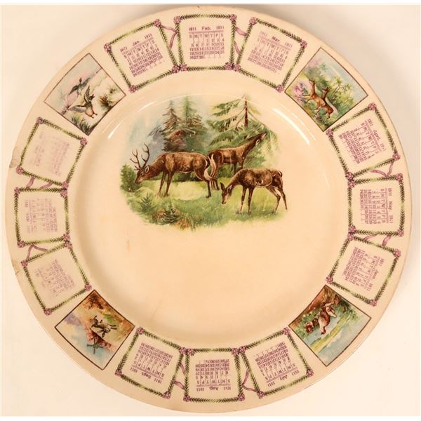 Souvenir Plate, Deer [115363]