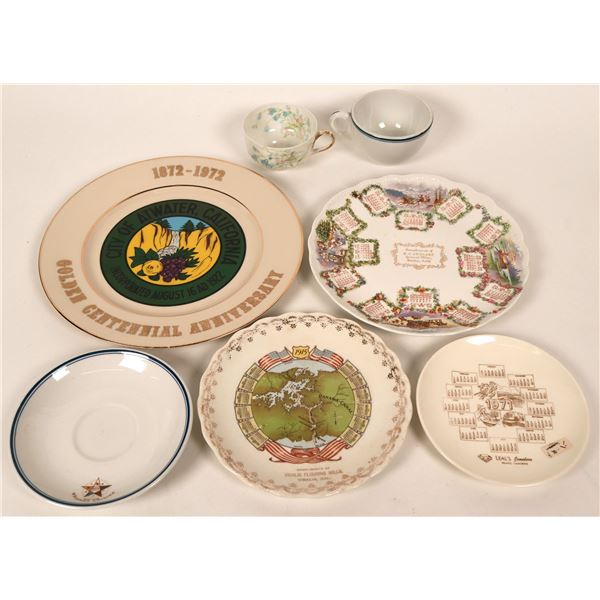 San Joaquin & Central Valley Souvenir Plates & Cups [116050]