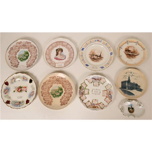 Nebraska Souvenir Plate Collection (9) [115350]