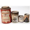 Image 1 : Coffee and Milk Tins (4); c. 1890s-1920s [153665]