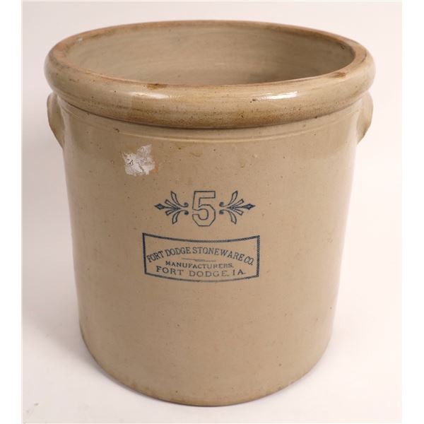 Fort Dodge Stoneware 5 Gallon Pot [158145]