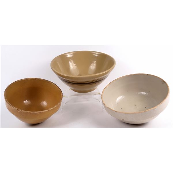 No Name Stoneware Bowls, 3 [161365]