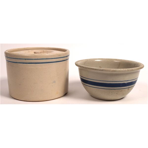 Blue Stripe Stoneware, 2 [160654]